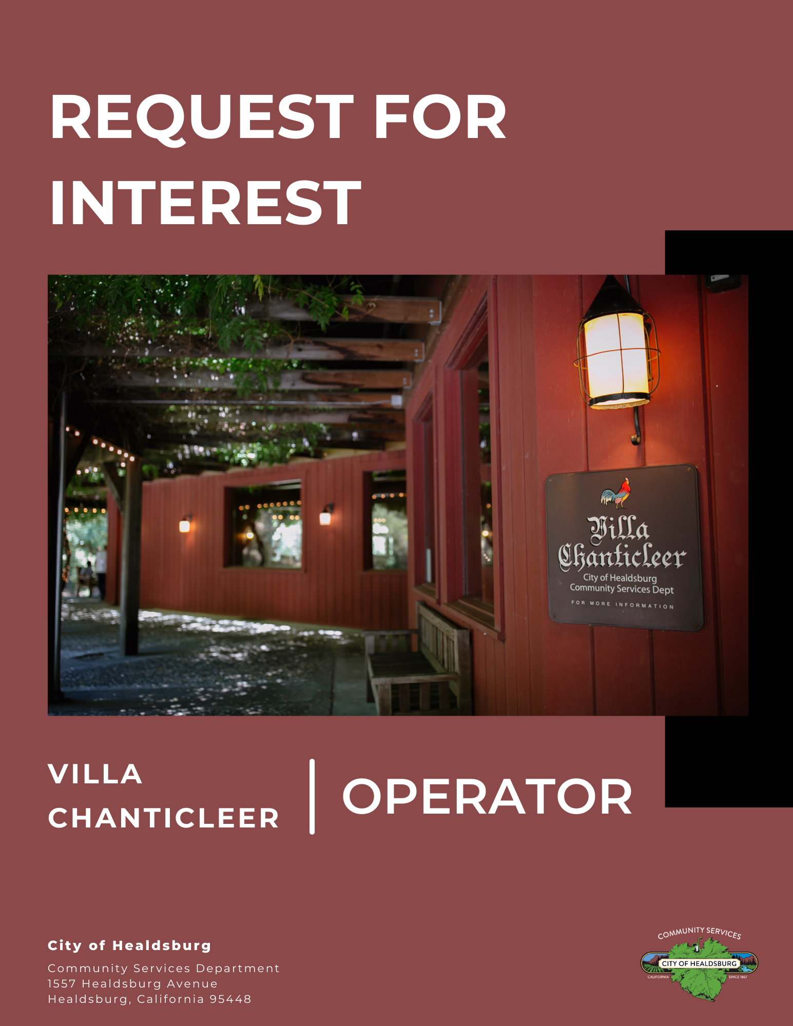 Villa Chanticleer Request for Interest