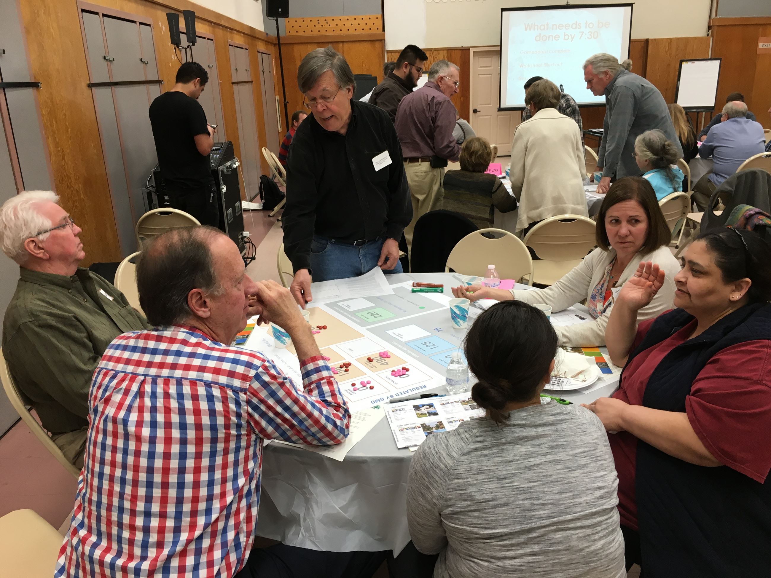 Members of the public particpanting in the group work activity